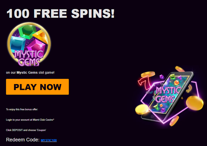 Mystic Gems Slot Review 100 Spins - No Deposit Bonus Code