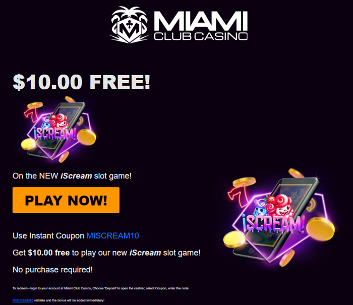 Miami Club Casino iScream Slor REview