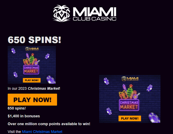 Miami Club Casino: 2023 Christmas Market Bonus Offers – Are You Ready for the Ultimate Holiday Treat?